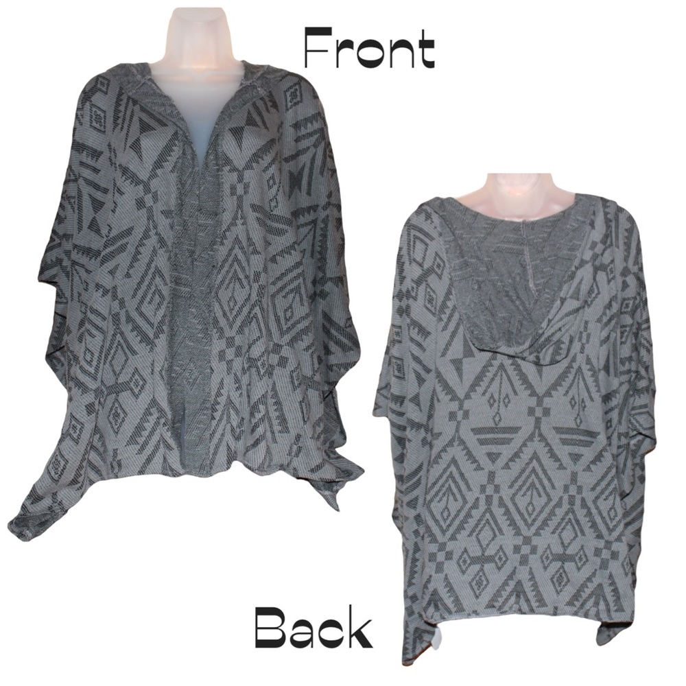 Hollister Knit Hooded Poncho
